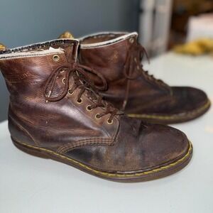 Vintage Dr. Martens Brown Leather Boots | Men's 9 look at Pics to verify